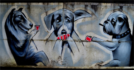 Fotografía de un grafiti de Narón