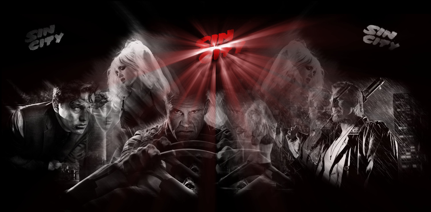 Personajes de Sin City en blanco y negro