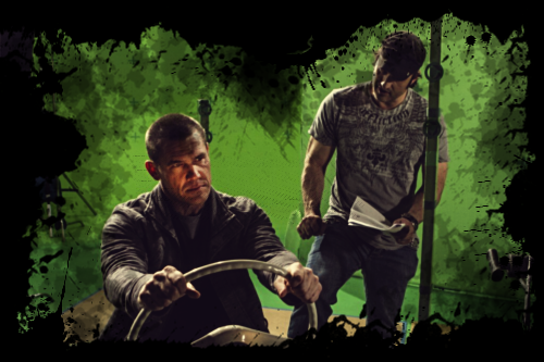 Josh Brolin starring Dwight in the A Dame To kill For set