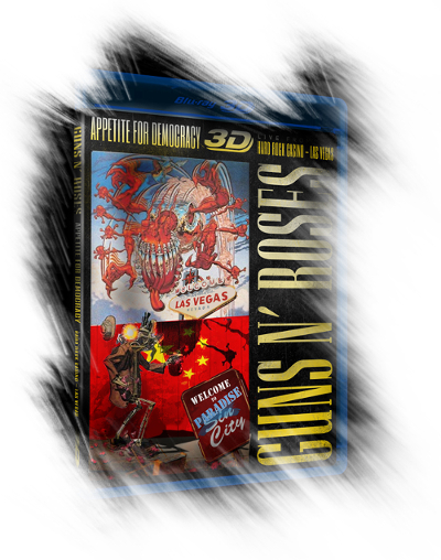 Lo último de los Guns N' Roses. Portada del BluRay
