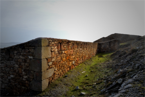 Foto de la batería militar reconstruida del Cabo Prioriño en Ferrol