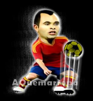 Iniesta AQ Art. Caricatura