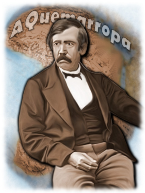 Lucha contra la esclavitud en África. Siglo XIX. Dibujo de Livingstone