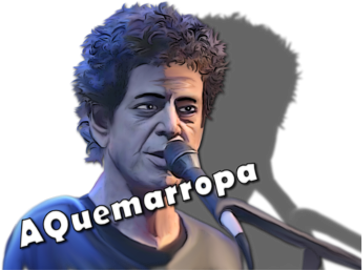 Lou Reed es uno de los Mitos del Rock Dibujo del cantante en un concierto