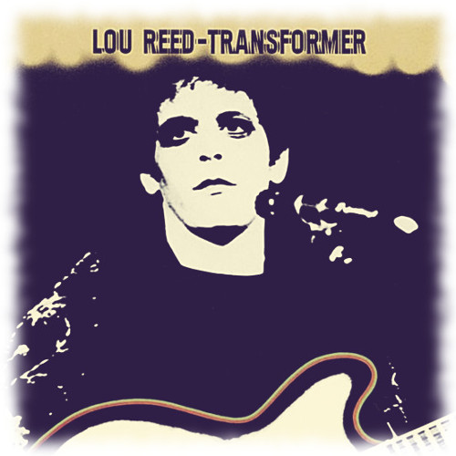 La influencia de David Bowie se aprecia ya en la portada del disco Portada de Transformer, primer éxito en solitario de Lou Reed