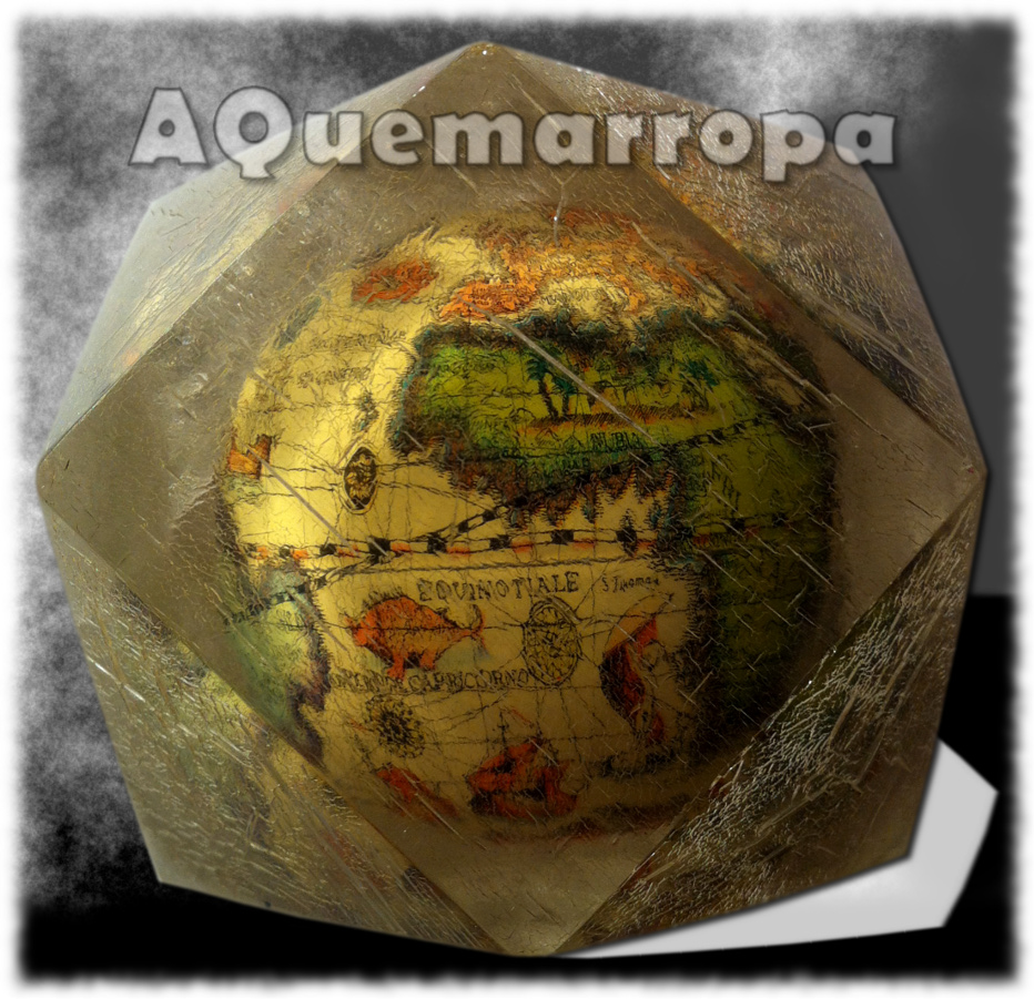 Mapa Antiguo de África. Pisapapeles Mundo Antiguo.