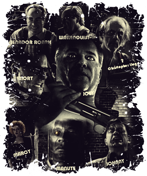 Personajes de Sin City - A Dame To Kill For Imagen con los protagonistas secundarios de Sin City