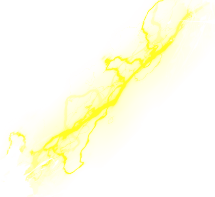 Dibujo de un rayo de color amarillo