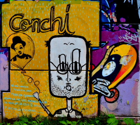 Graffiti con slogan