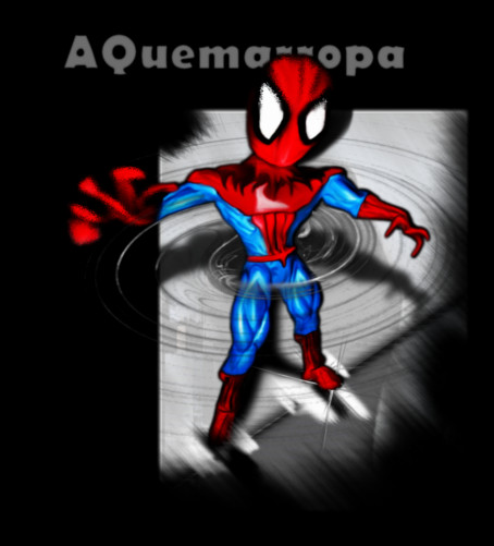 Dibujo de un superhéroe que salta de las páginas de un cómic