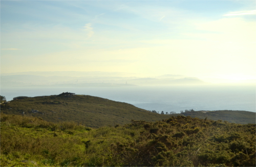 Foto de la vista occidental de Montecentoso (Ferrol)