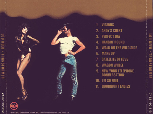 Contraportada del disco más importante de Lou Reed