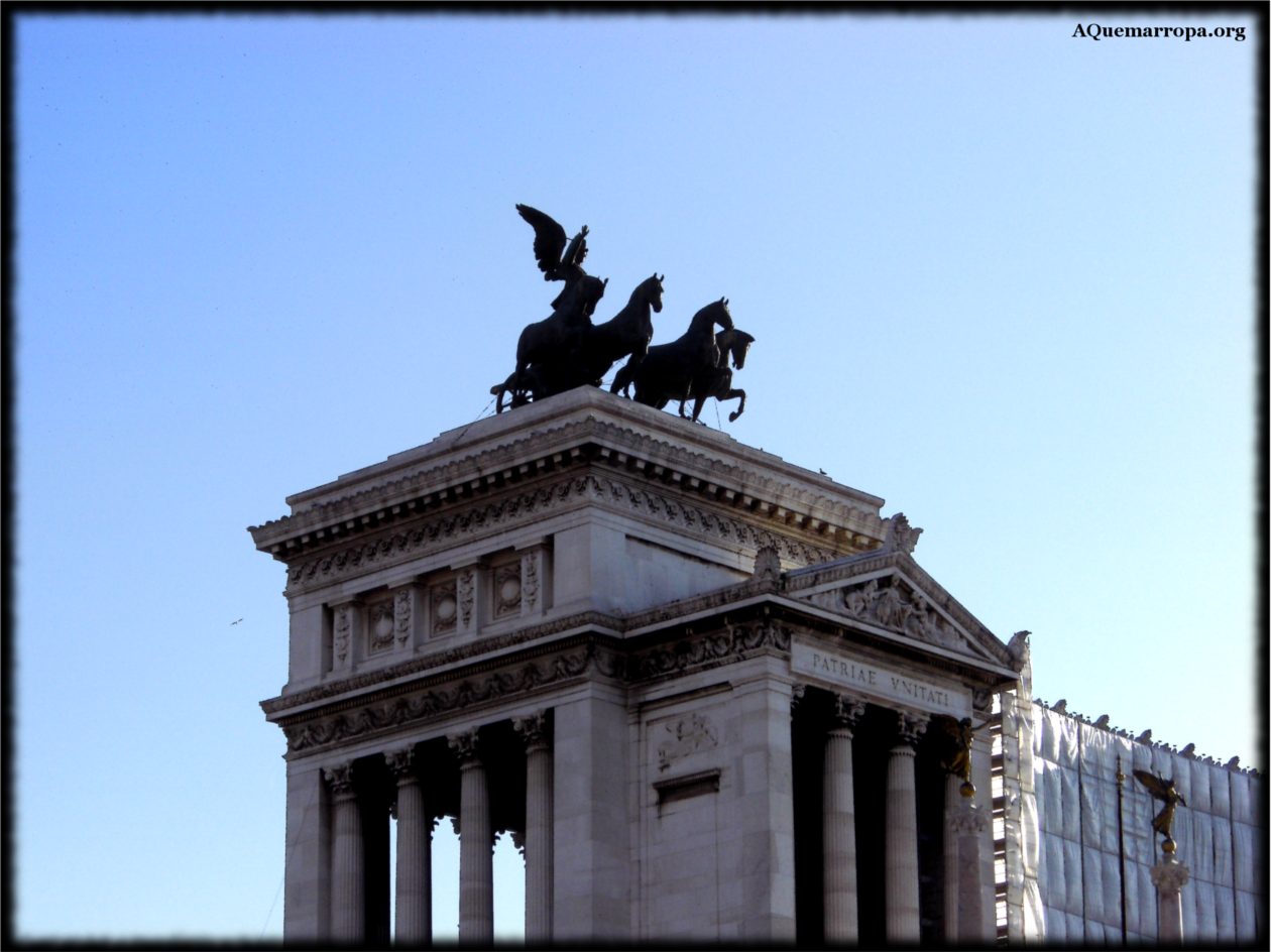 Zoom Monumento Victor Manuel II en obras. Roma 2008