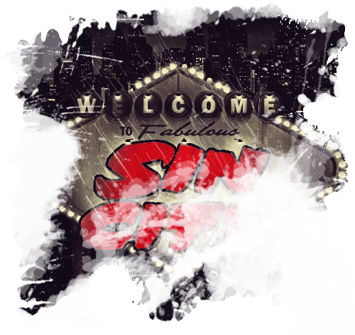 Cartel de Bienvenidos a Sin City