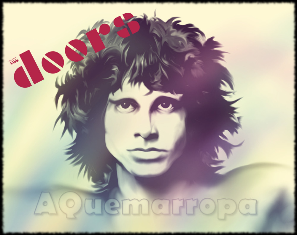 Dibujo del cantante realizado con Gimp estilo lápiz