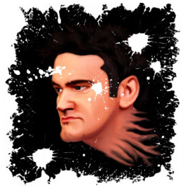 Caricatura de Tarantino