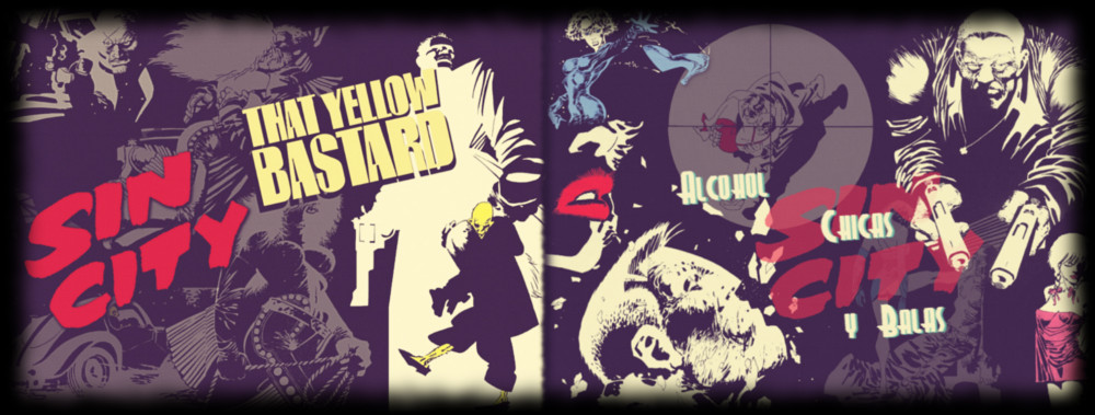 Artwork sobre las novelas gráficas de Sin City