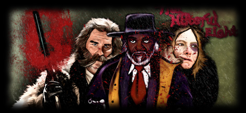 Dibujo de los protagonistas de The Hateful Eight