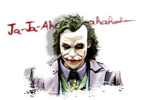 Caricatura del personaje en El Caballero Oscuro