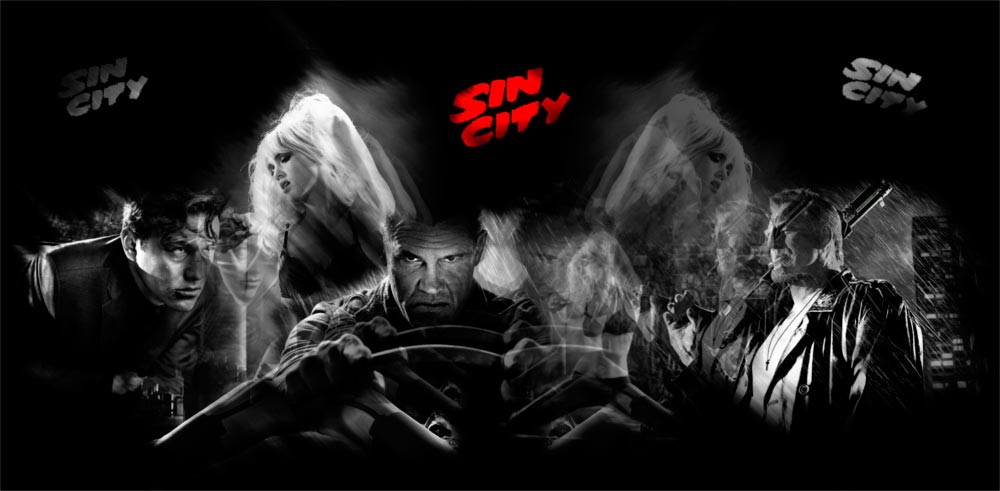 Poster de Sin City para sección sobre el mundo creado por Frank Miller